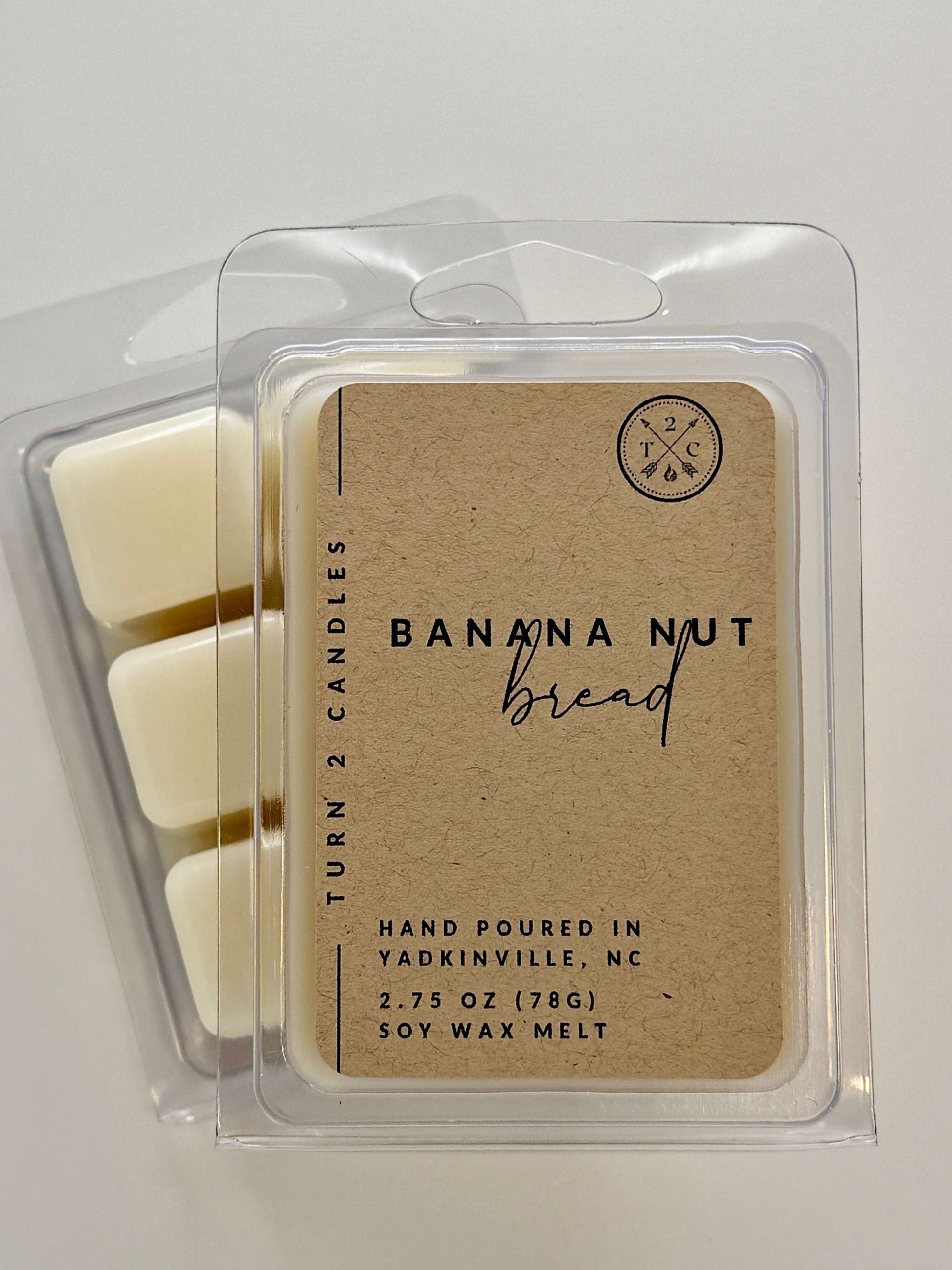 Premium wax melts Banana Nut Bread scent natural soy wax hand poured eco-friendly long-lasting fragrance