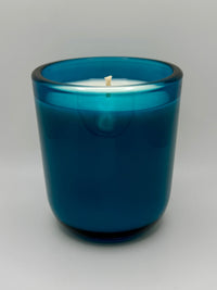 Thumbnail for 10 oz blue glass Sonoma Tumbler Soy Candle with cotton wick and clean-burning soy wax