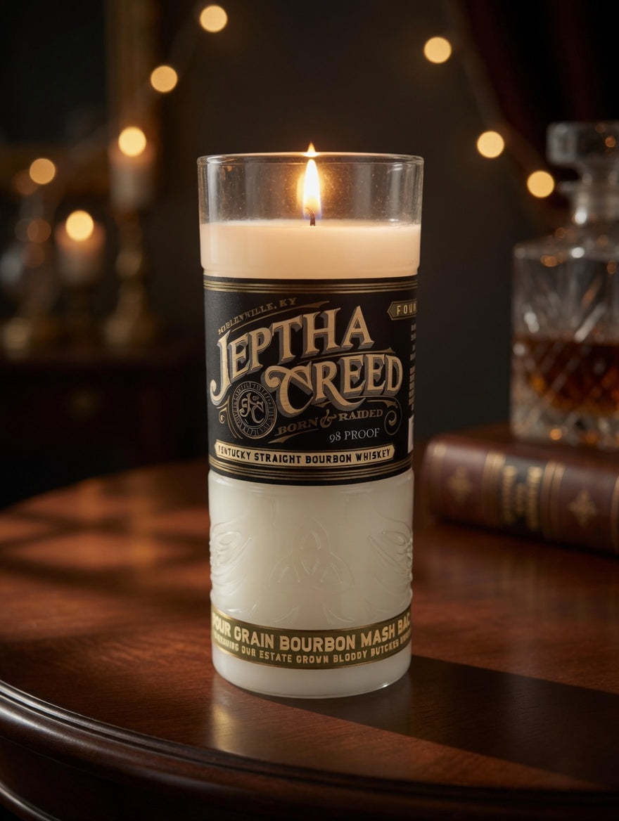 Upcycled Bottle Wick + Pour Candle – Choose Your Fragrance