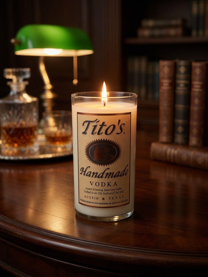 Upcycled Bottle Wick + Pour Candle – Choose Your Fragrance