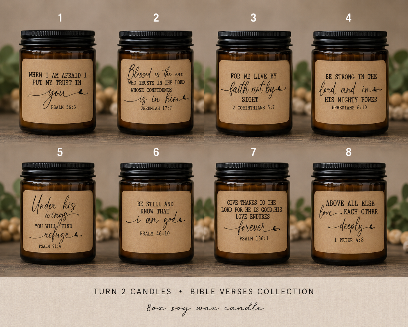 Amber Jar Soy Candle – Hand-Poured Clean-Burning Soy Wax Candle