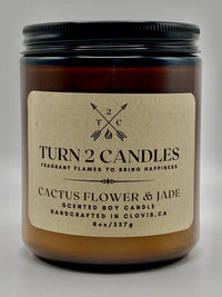Thumbnail for Soy Wax Candle - Cactus Flower and Jade - Premium Candle from Turn2Candles - Just $12! Shop now at Turn2Candles